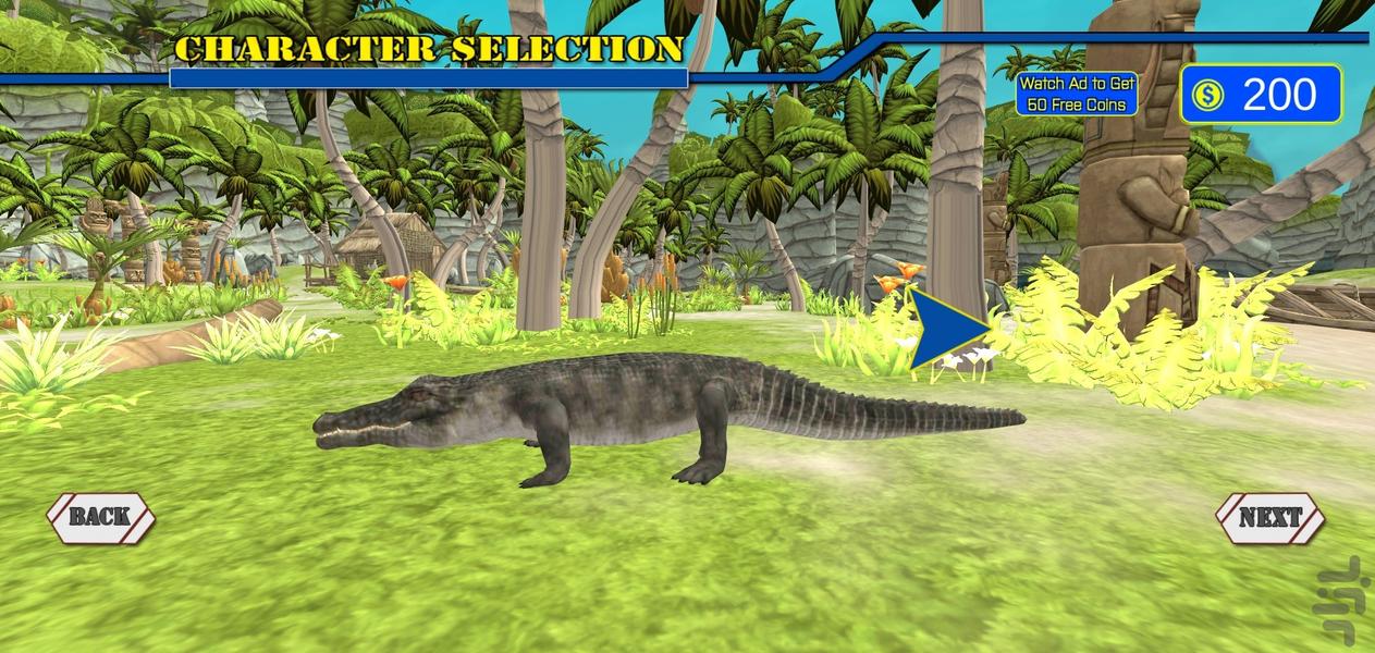 بازی کروکودیل شکارچی Iبازی شبیه سازی - Gameplay image of android game
