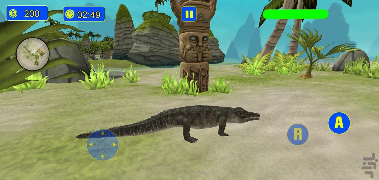 بازی کروکودیل شکارچی Iبازی شبیه سازی - عکس بازی موبایلی اندروید