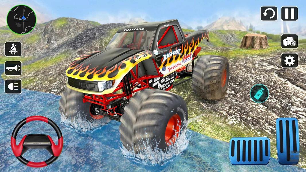 بازی ماشین هیولا I رانندگی - Gameplay image of android game