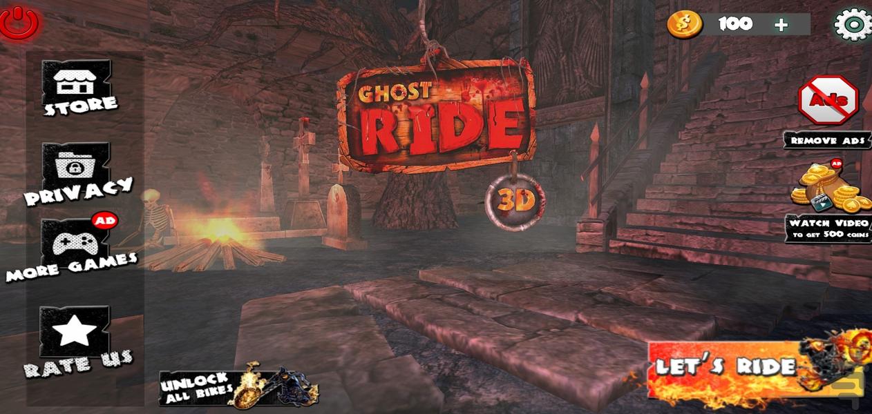 موتور بازی I شبح موتور سوار - Gameplay image of android game