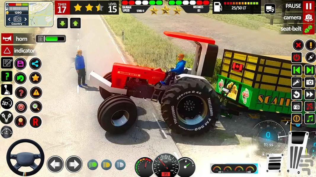 بازی ماشین تراکتور l رانندگی - Gameplay image of android game