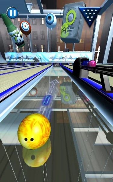 Bowling Game Flick - Gameplay image of android game
