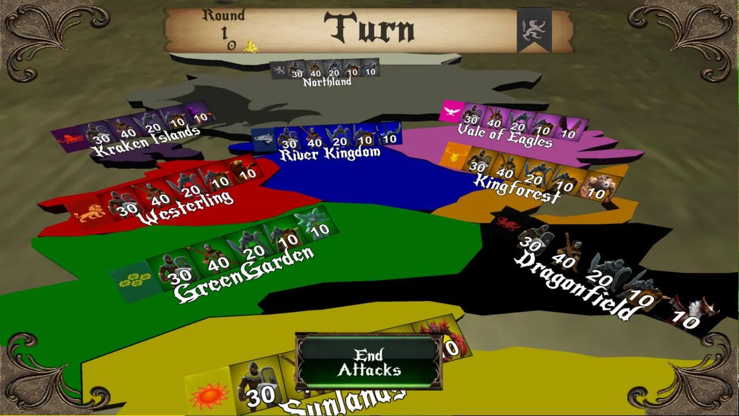 Battle Of Thrones - War Game - Gameplay image of android game