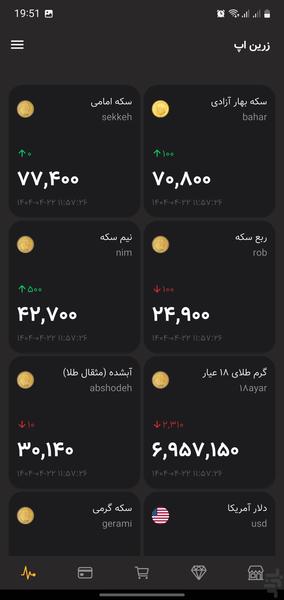 زرین - عکس برنامه موبایلی اندروید