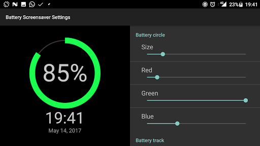 Battery Screen Saver - Customizable Daydream - عکس برنامه موبایلی اندروید
