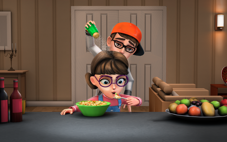 Nick & Tani : Funny Story - Gameplay image of android game