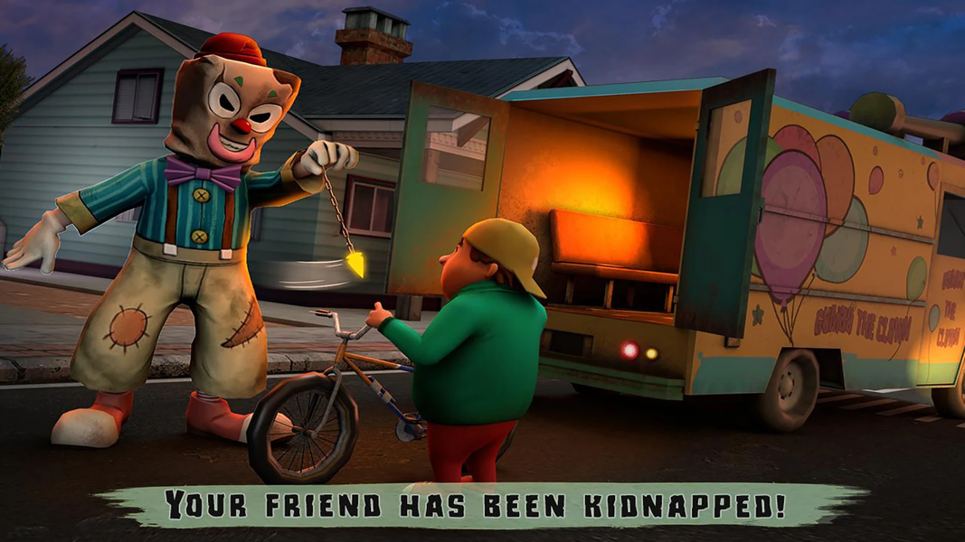 Freaky Clown : Town Mystery - Gameplay image of android game