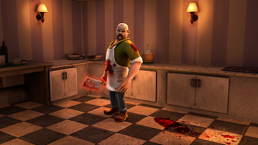 Scary Butcher 3D - Gameplay image of android game