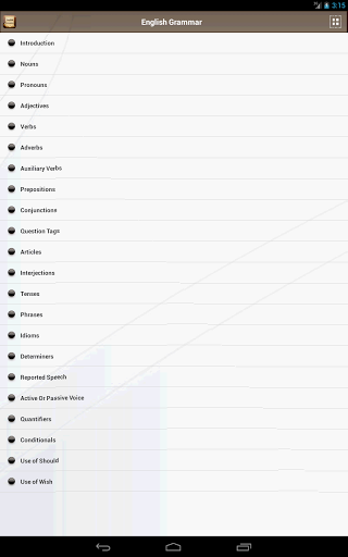 English Grammar - Image screenshot of android app