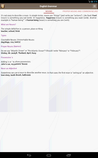 English Grammar - عکس برنامه موبایلی اندروید