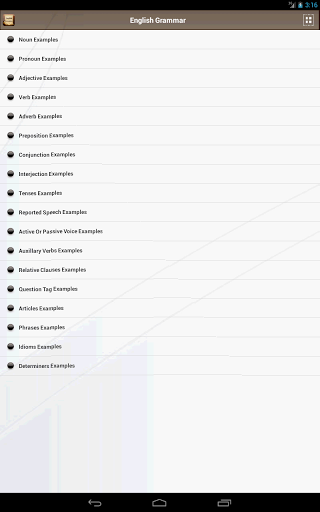 English Grammar - عکس برنامه موبایلی اندروید
