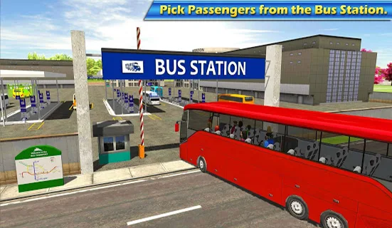 Modern City Bus Parking Games - Gameplay image of android game