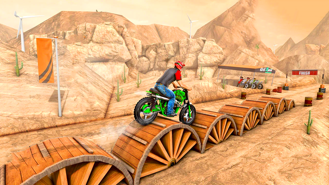 Motocross Racing Offline Games - Gameplay image of android game