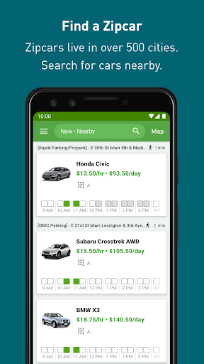 Zipcar - عکس برنامه موبایلی اندروید