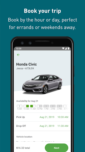 Zipcar - عکس برنامه موبایلی اندروید