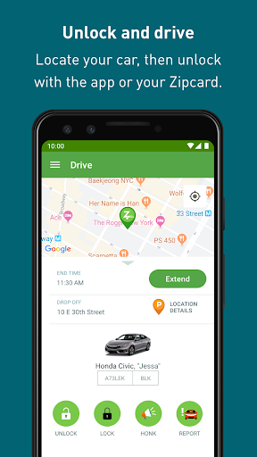 Zipcar - عکس برنامه موبایلی اندروید