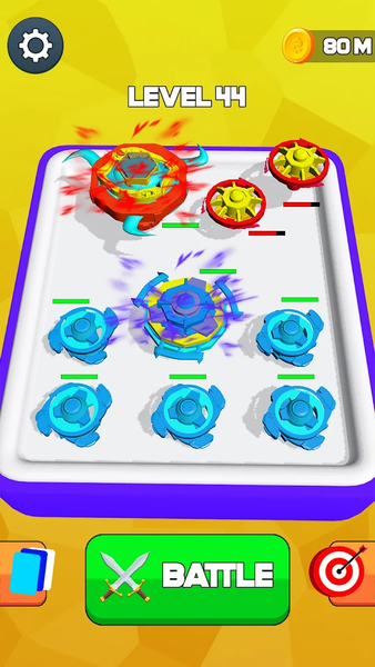 Merge Battle Spinner Games - Gameplay image of android game