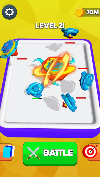 Merge Battle Spinner Games - Gameplay image of android game