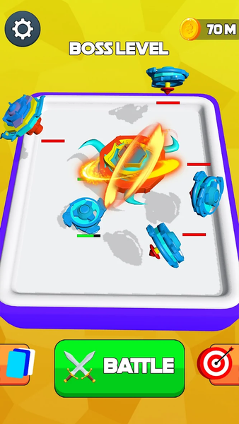 Merge Battle Spinner Games - Gameplay image of android game
