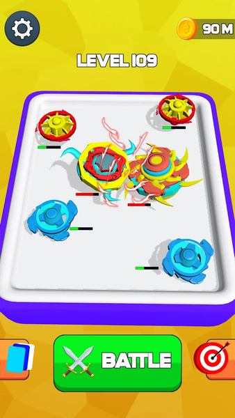 Merge Battle Spinner Games - Gameplay image of android game