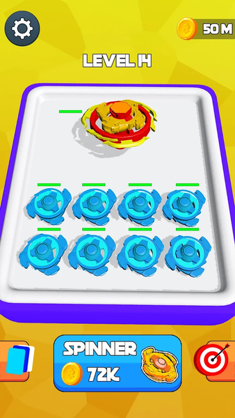 Merge Battle Spinner Games - Gameplay image of android game
