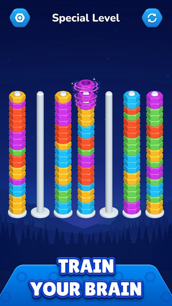 Nut Sort - Color Sort Puzzle - عکس بازی موبایلی اندروید