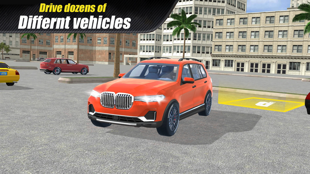 Real Car Driving School Game - Gameplay image of android game