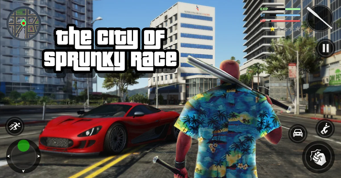 The City of Sprunky Race - عکس بازی موبایلی اندروید