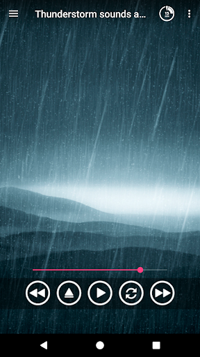 Thunderstorm sounds for sleep - عکس برنامه موبایلی اندروید