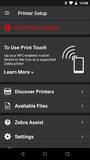 Zebra Printer Setup Utility - عکس برنامه موبایلی اندروید