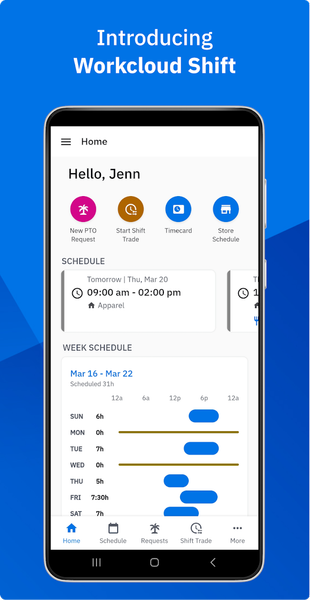 Workcloud Shift - عکس برنامه موبایلی اندروید
