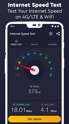 Internet Speed Test - عکس برنامه موبایلی اندروید