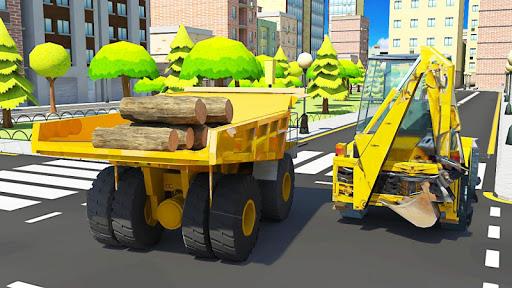 Construction Simulator Excavator Game 2020 - Gameplay image of android game