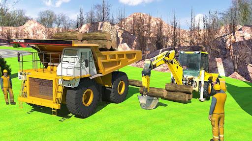Construction Simulator Excavator Game 2020 - Gameplay image of android game