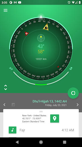 Prayer Times - Qibla & Salah - Image screenshot of android app