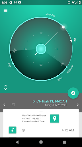 Prayer Times - Qibla & Salah - Image screenshot of android app