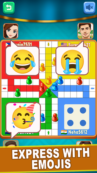Ludo Gem - Online Multiplayer - Gameplay image of android game