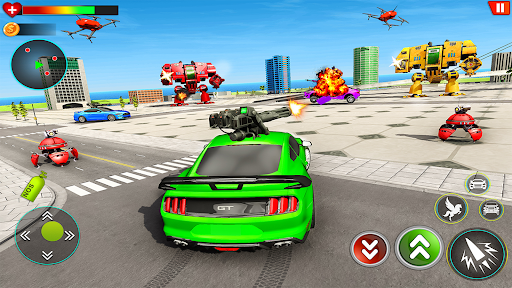 Flying Horse Robot Car Games - Image screenshot of android app