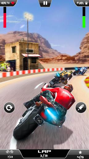 Thumb Moto Race - New Bike Race Games 2020 - Gameplay image of android game
