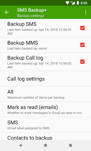 SMS Backup+ - Image screenshot of android app