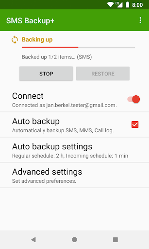 SMS Backup+ - عکس برنامه موبایلی اندروید
