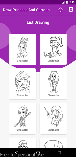 How To Draw Princess - Image screenshot of android app
