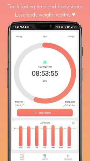 Zero Calorie Fasting Tracker App Intermittent Fast - Image screenshot of android app