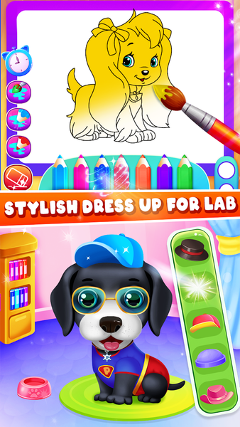 Puppy pet care salon game - Image screenshot of android app