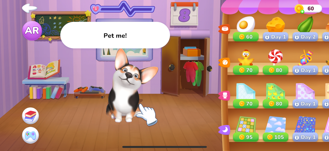 My Happy Dog: Puppy Pet Friend - Gameplay image of android game