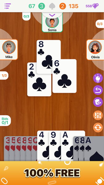 Spades - عکس بازی موبایلی اندروید