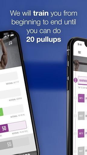 0-20 Pullups Back Trainer - Image screenshot of android app