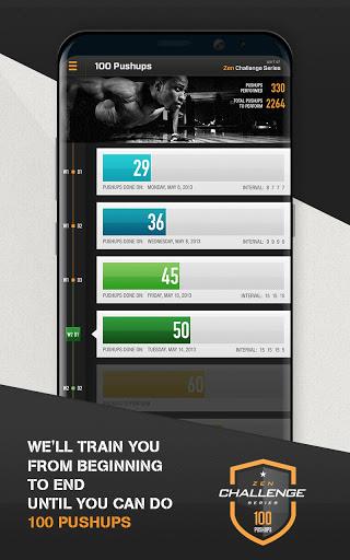 0-100 Pushups Trainer - Image screenshot of android app
