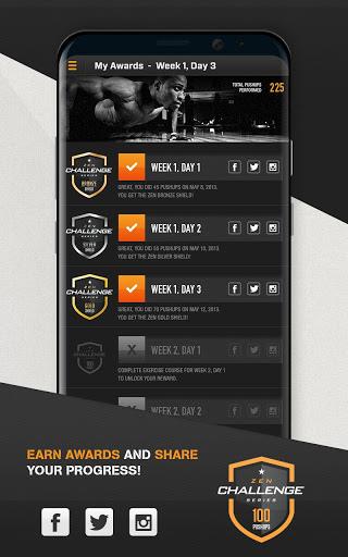 ۰-۱۰۰ Pushups Trainer - عکس برنامه موبایلی اندروید