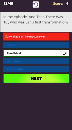 Quiz for Ben ۱۰ - عکس بازی موبایلی اندروید